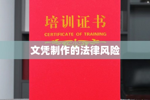 玉州文凭制作的法律风险