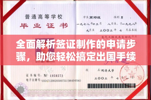 玉州全面解析签证制作的申请步骤，助您轻松搞定出国手续