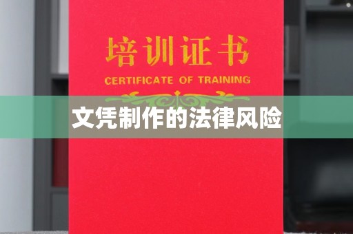玉州文凭制作的法律风险