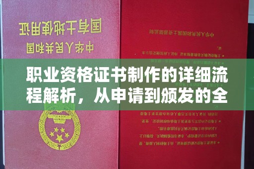 玉州职业资格证书制作的详细流程解析，从申请到颁发的全方位指南