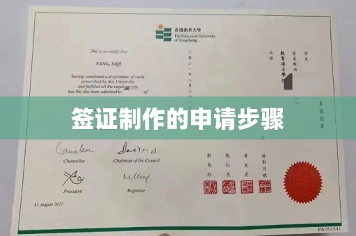 玉州签证制作的申请步骤