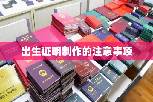 玉州出生证明制作的注意事项